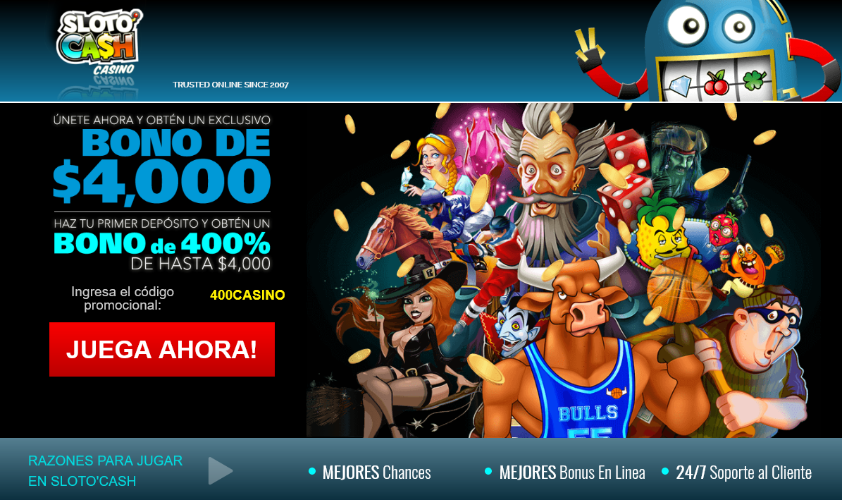 Sloto'Cash! $4000
Bonus Sloto'Cash! $4000 Bonus